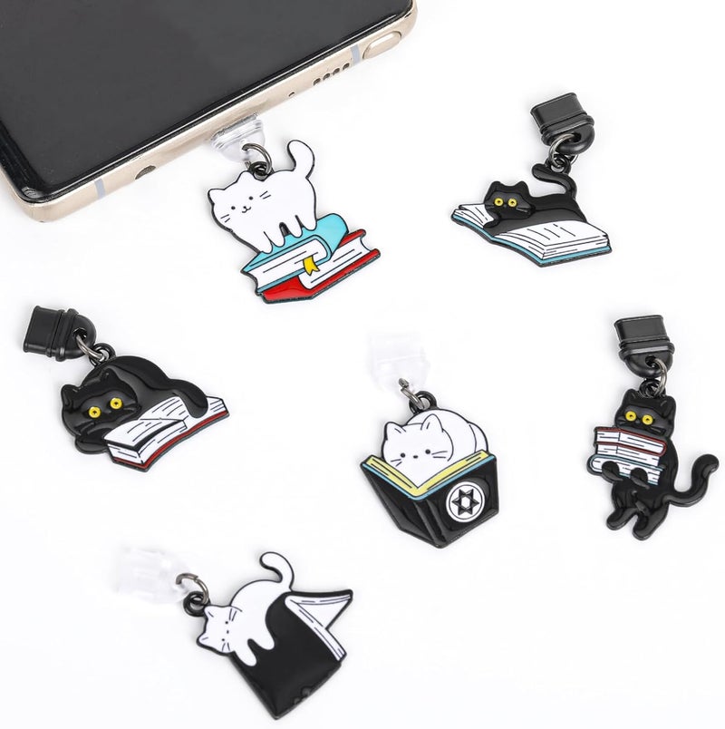 TAKEALOOKO Store Dust Plug Charms for Kindle - 6 Pack Dust Plug for Kindle Type C/USB C, Gift for E-Reader Accessory - Image 2